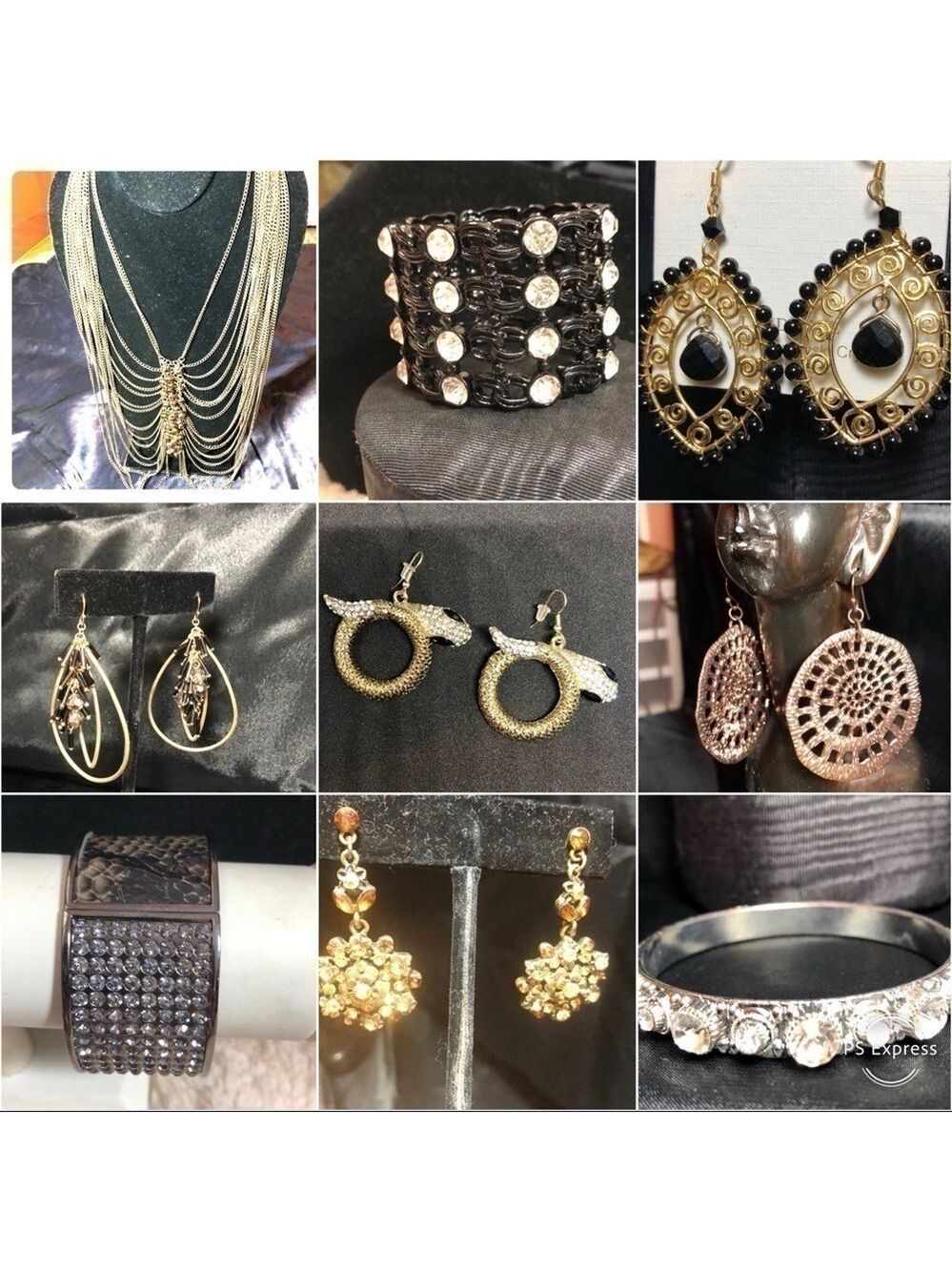 EUC-9PC MixVariety Jewelry Bundle Earring/Bracelet